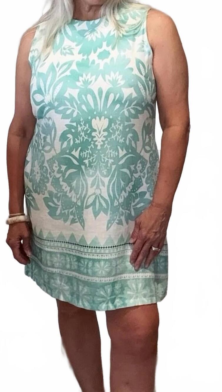 NEW MILIO MILANO lily floral dress in capri